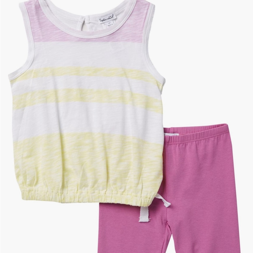 Splendid striped top & leggings set